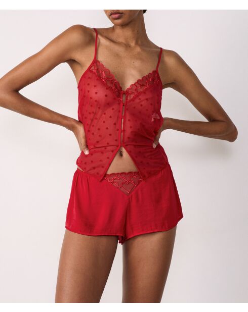 Rode korte broek Declaration