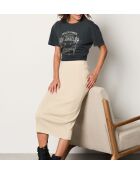 Falda Foucau Vanille