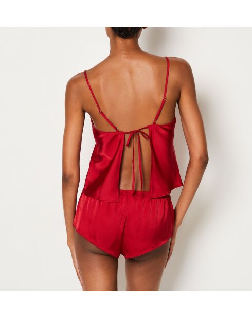 Set cadeau - Pyjama deux pièces Sissie rouge