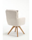 Lot de 2 fauteuils Monaco b beige nature - 59x92x68 cm