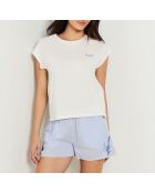 Hemelsblauwe korte broek van Beline