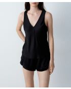 Schwarzes Impulse-Tanktop