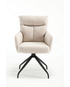 Lot de 2 fauteuils Monaco b beige nature - 59x92x68 cm