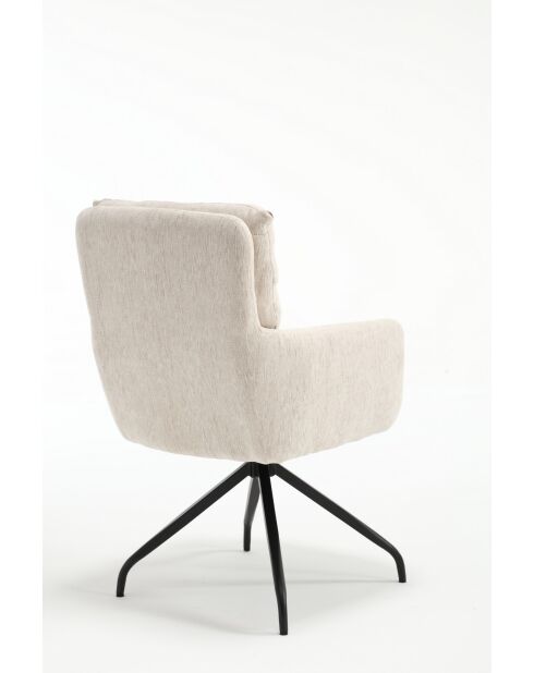 Lot de 2 fauteuils Monaco b beige nature - 59x92x68 cm