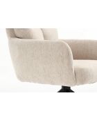 Lot de 2 fauteuils Monaco b beige nature - 59x92x68 cm