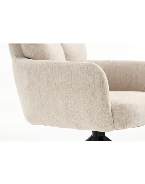 Lot de 2 fauteuils Monaco b beige nature - 59x92x68 cm