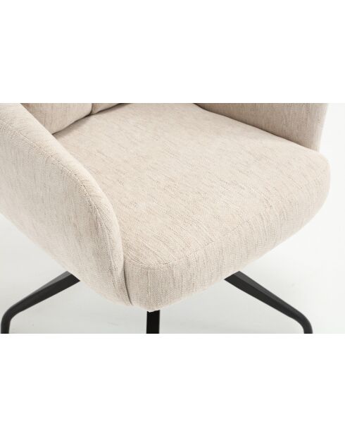 Lot de 2 fauteuils Monaco b beige nature - 59x92x68 cm