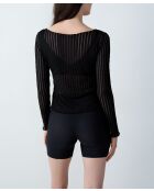 Nevra schwarzes Top