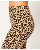 Isil Leggings gedruckt auf braunem Hintergrund