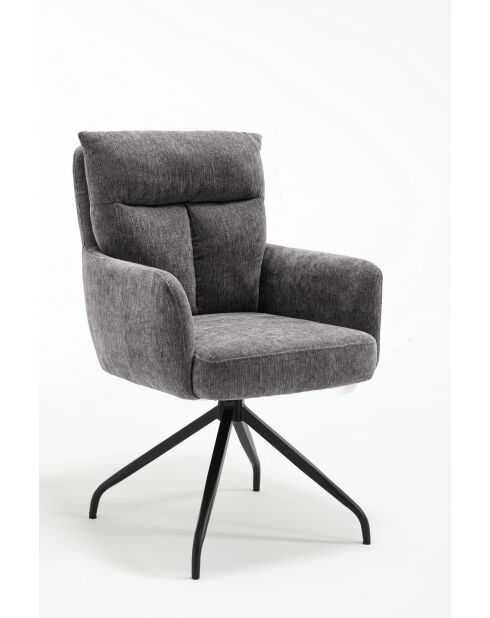 Lot de 2 fauteuils Monaco b gris clair - 59x92x68 cm