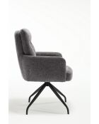 Lot de 2 fauteuils Monaco b gris clair - 59x92x68 cm