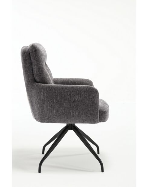 Lot de 2 fauteuils Monaco b gris clair - 59x92x68 cm