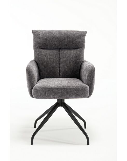 Lot de 2 fauteuils Monaco b gris clair - 59x92x68 cm