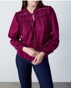 Blouse met cassis van Farmen