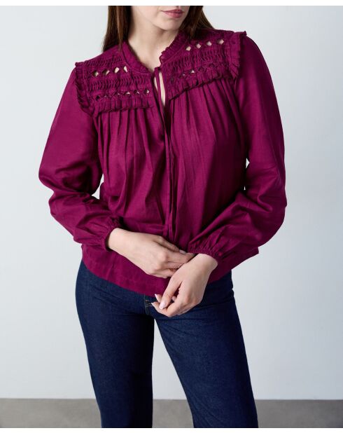 Blouse met cassis van Farmen