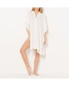 Tunique à manches courtes midi Amaris b s24 blanche