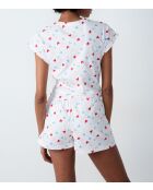 Ecrufarbene Shorts Pabou