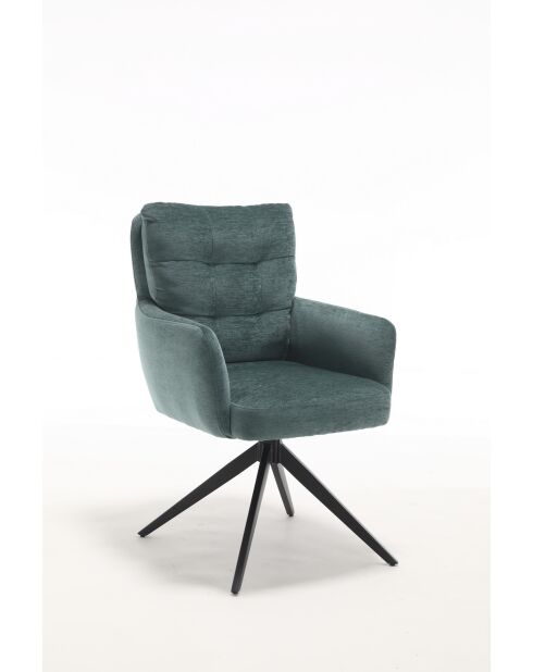 Lot de 2 fauteuils Saint Tropez verts - 60x92x67 cm
