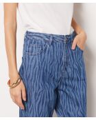 Dali blauwe broek met print