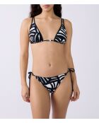 Triangel-BH ohne Bügel und ohne Schale ESPE LHO bedruckt schwarz weiß