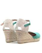 Sandales compensées Nira vert menthe - Talon : 6,5 cm