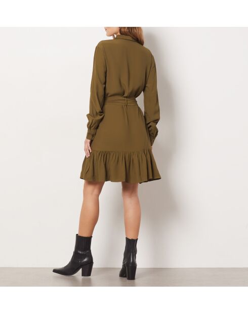 Romie Khakifarbenes olivgrünes Kleid