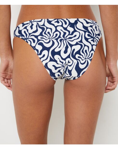 Hawaii Standard-Bikinihose mit marineblauem Aufdruck