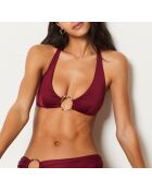 Sujetador triangular Sables Bordeaux sin aros y sin carcasa