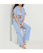 Pantalon Begonia bleu