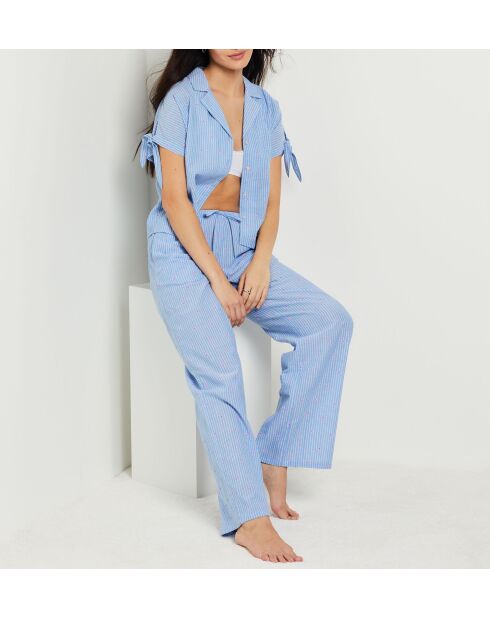 Pantalon Begonia bleu
