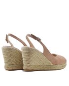 Sandales compensées F-3509 nude - Talon : 8,5 cm