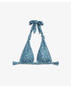 Serra bh zonder driehoekig montuur en zonder schelp bedrukt in blauwgroen.