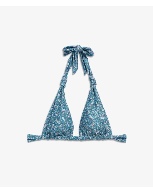 Serra bh zonder driehoekig montuur en zonder schelp bedrukt in blauwgroen.