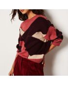 Pull Fahila bordeaux