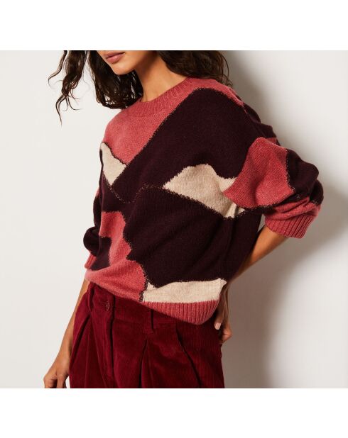 Pull Fahila bordeaux