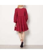 Bordeauxrode jurk van Aerys