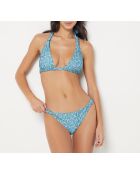 Serra bh zonder driehoekig montuur en zonder schelp bedrukt in blauwgroen.