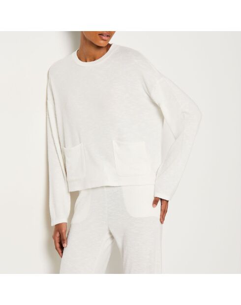 Sudadera Lousanne ecru