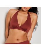 Soutien-gorge triangle avec armature et sans coque Idyllique rouille