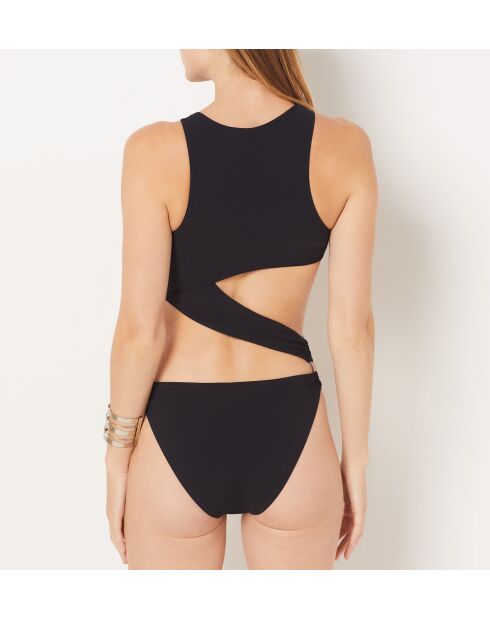 Traje de baño de 1 pieza sin marco, 1 en concha de paea negra