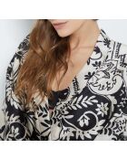 Déshabillé Nero imprimé fond noir