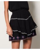 Gonna nera ricamata Hakan