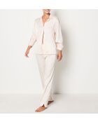 Tiger Jacquard linnen broek