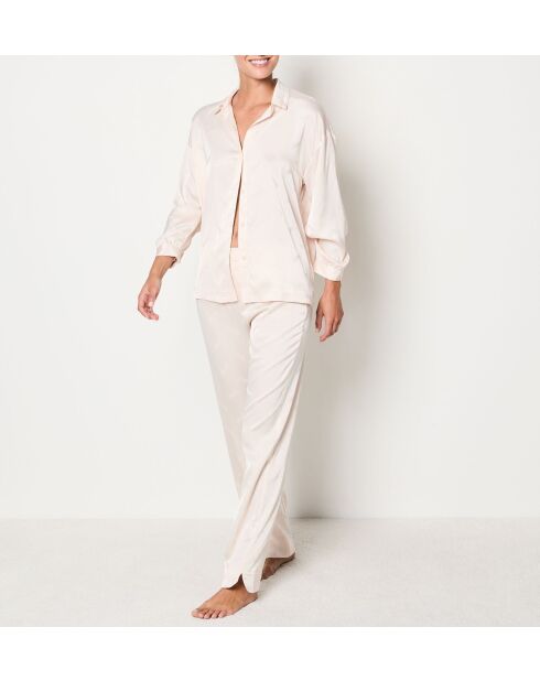 Tiger Jacquard linnen broek