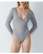 Einteiliger Body Lenna, grau