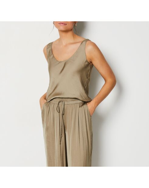 Camiseta sin mangas verde Cheeta