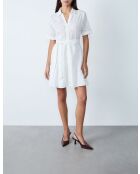 Vestido blanco bordado Carla