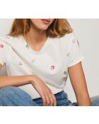 T-shirt Florette ecru