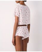 Carson Shorts mit pinkem Hintergrunddruck