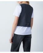 Gilet in giada grigia